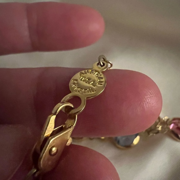 Austrian USA Crystal (stamped)🌹👍❤️necklace 🤗🌹. - Picture 5 of 6